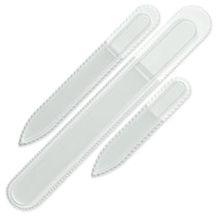 Mont Bleu Pro Set 3 Czech glass nail file 90mm for precise shaping.
