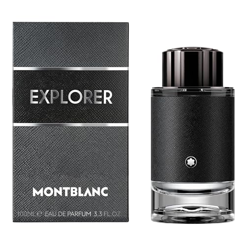 Montblanc Explorer bottle closeup highlights engraved details and premium finishing