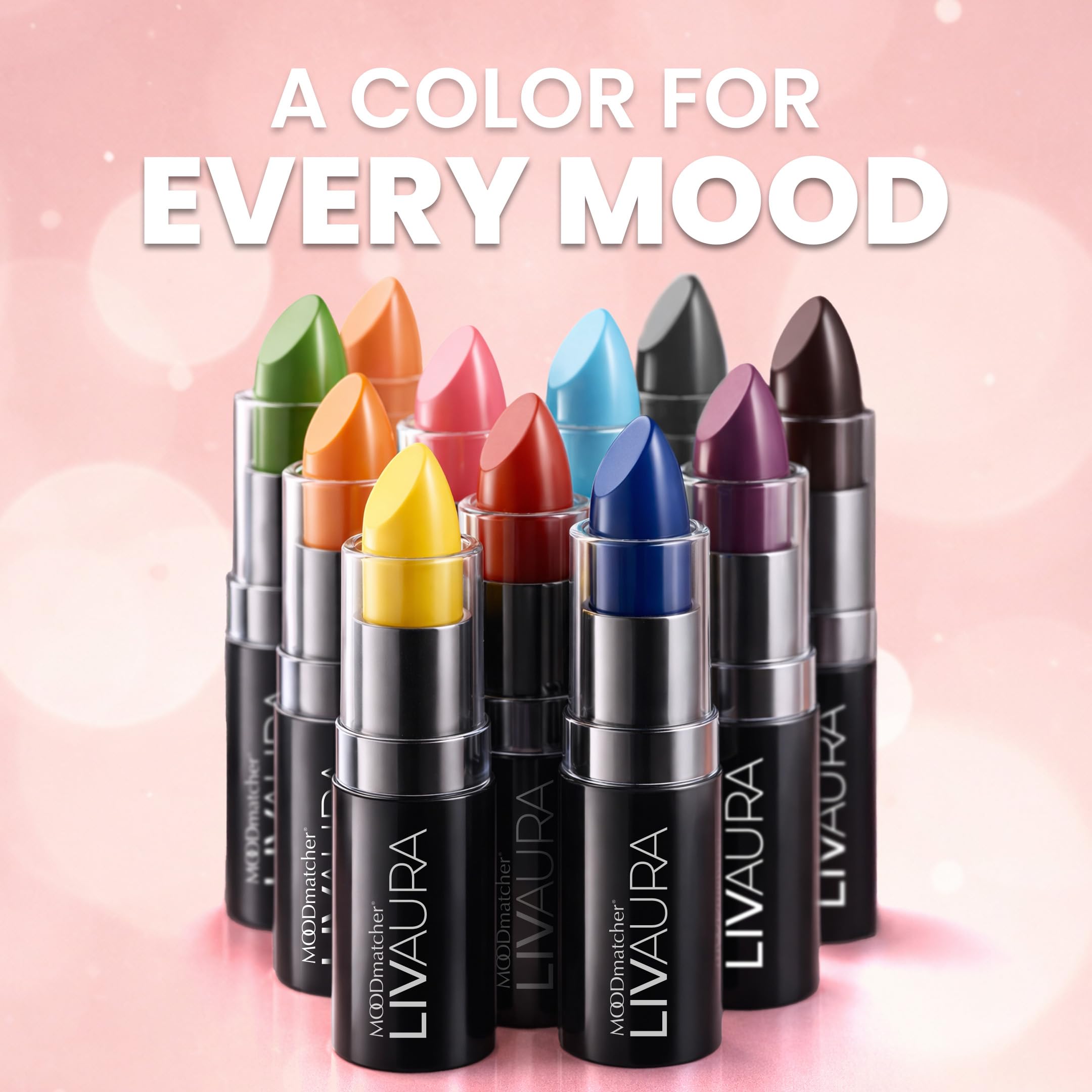 MOODmatcher LIVAURA barra labial color personalizado que realza rasgos naturales.