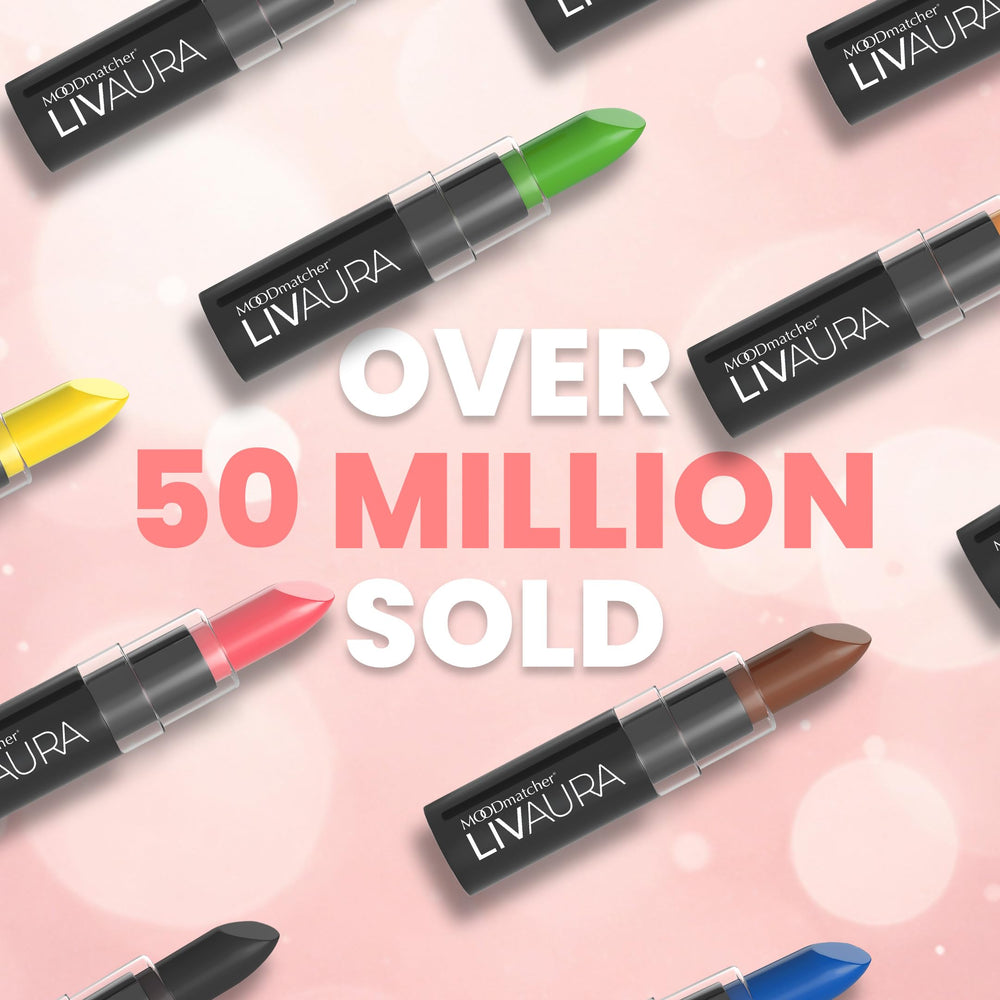 MOODmatcher LIVAURA barra labial hecha en Estados Unidos con ingredientes premium.