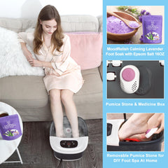 MoodRelish foot spa bubble jets providing warm water massage