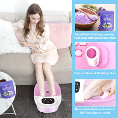 MoodRelish Foot Spa infrared light helps stimulate circulation during use.