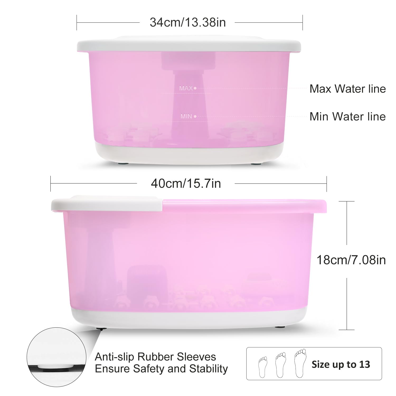 MoodRelish foot spa medicine box adds spa ingredients and aroma.