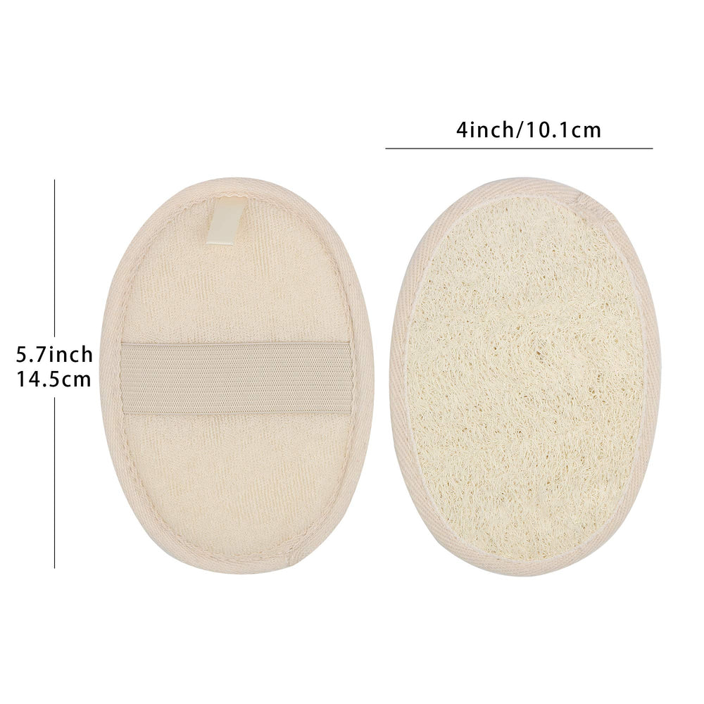 Conjunto de 10 láminas lufa Mooerca exfoliante para rostro y cuerpo.