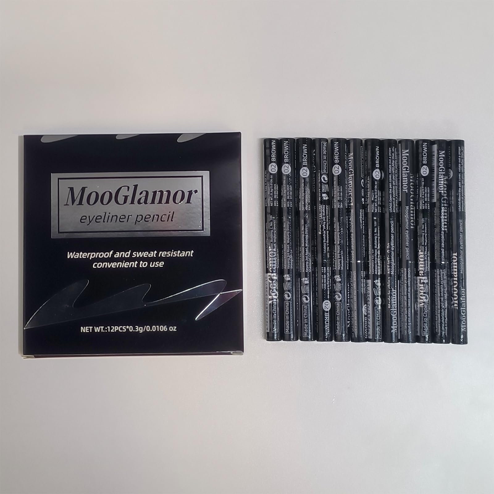 MooGlamor delineador gel impermeable para climas húmedos y sesiones largas