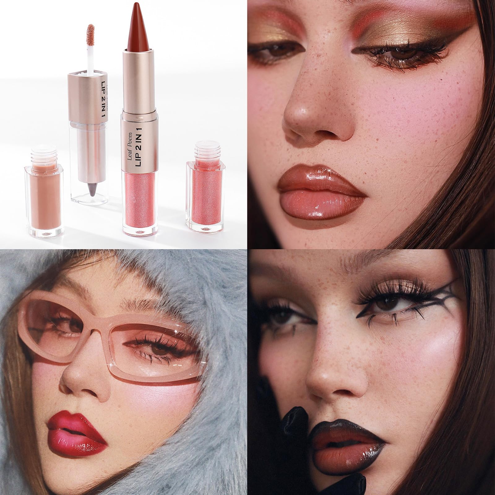 MooGlamor glossy finish that keeps lips hydrated and comfortable.