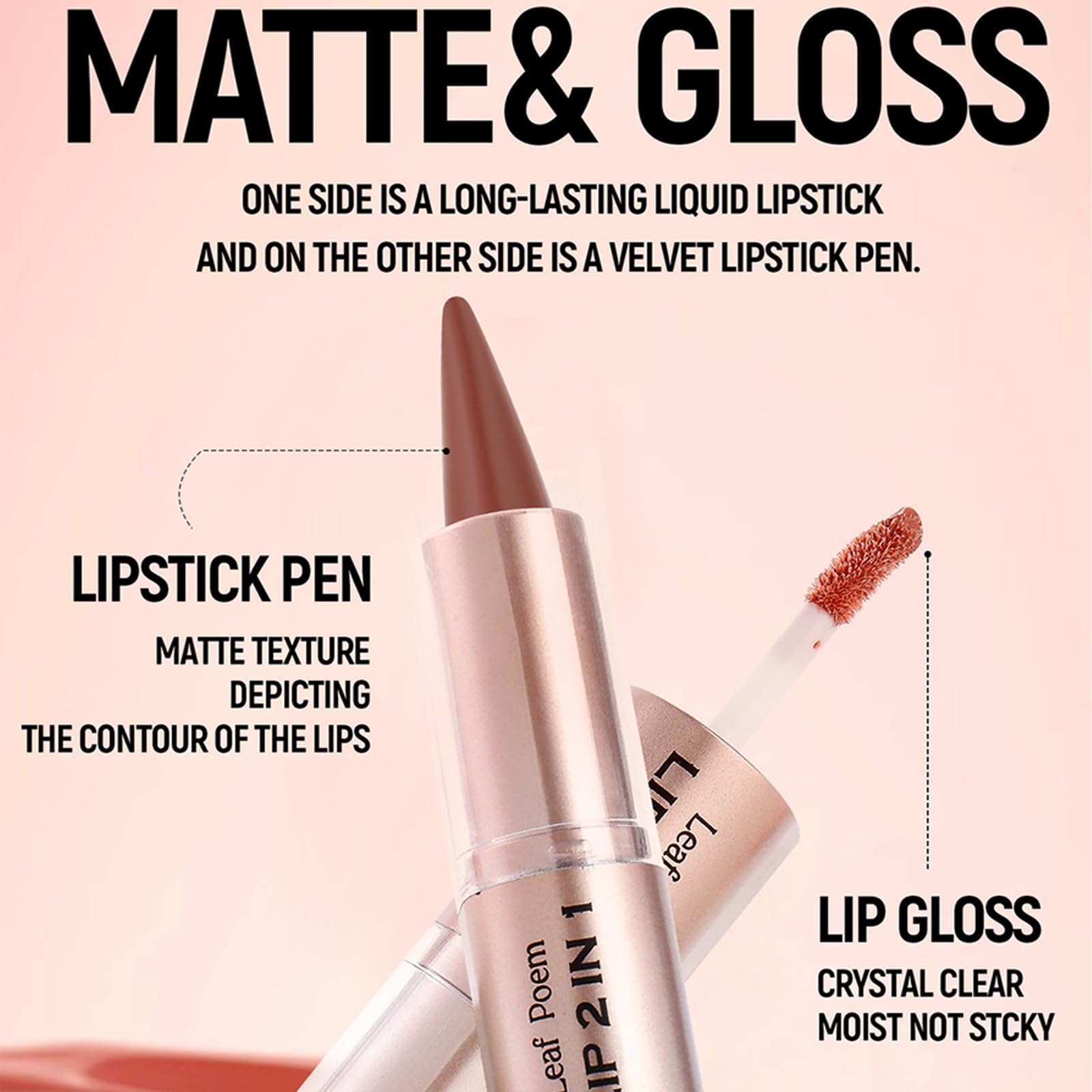 MooGlamor three-shades lip set for versatile day to night looks.