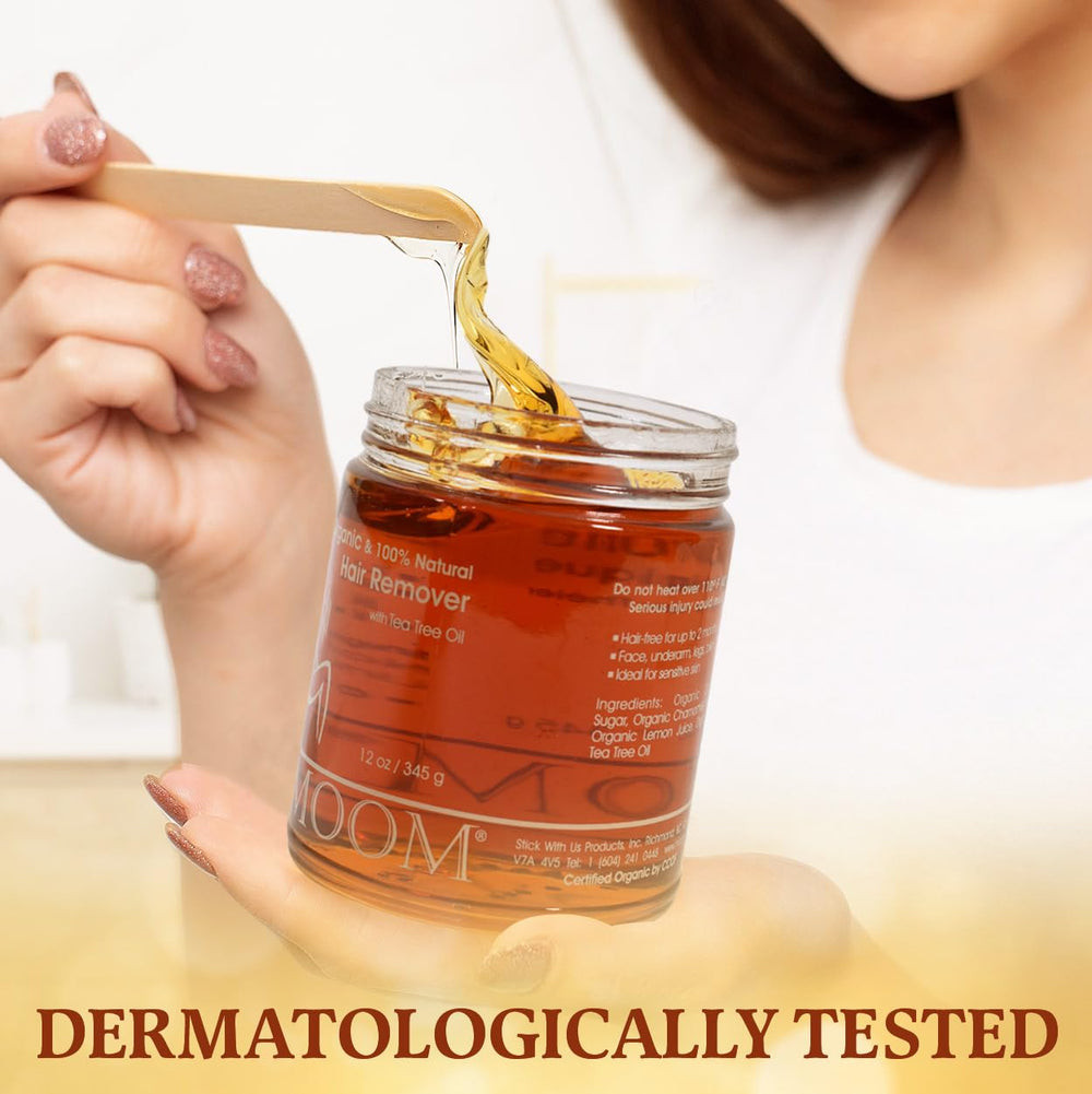 MOOM ingredients include cane sugar, lemon juice, chamomile, tea tree oil.