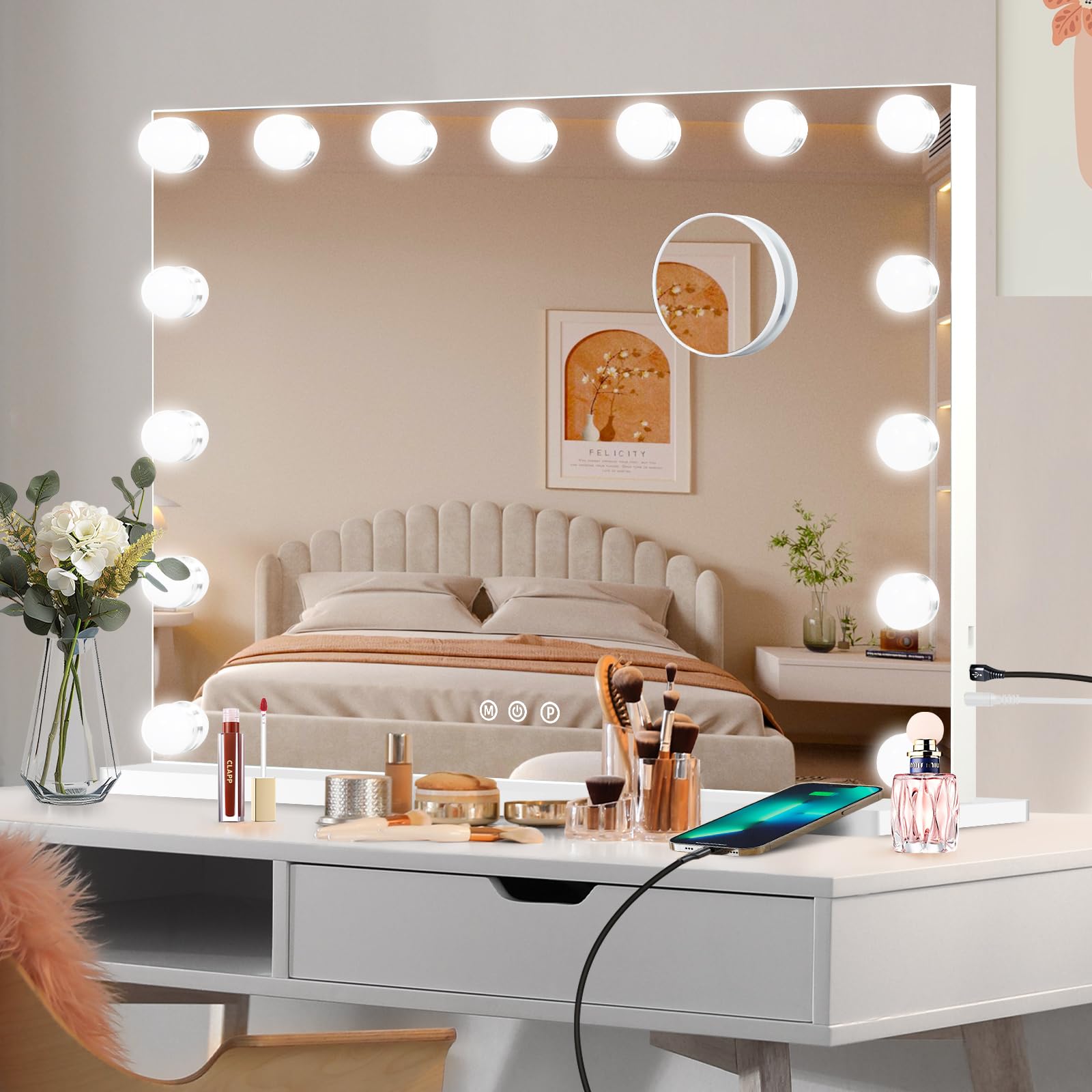 Valentine's gift idea: Moonee vanity mirror for her.