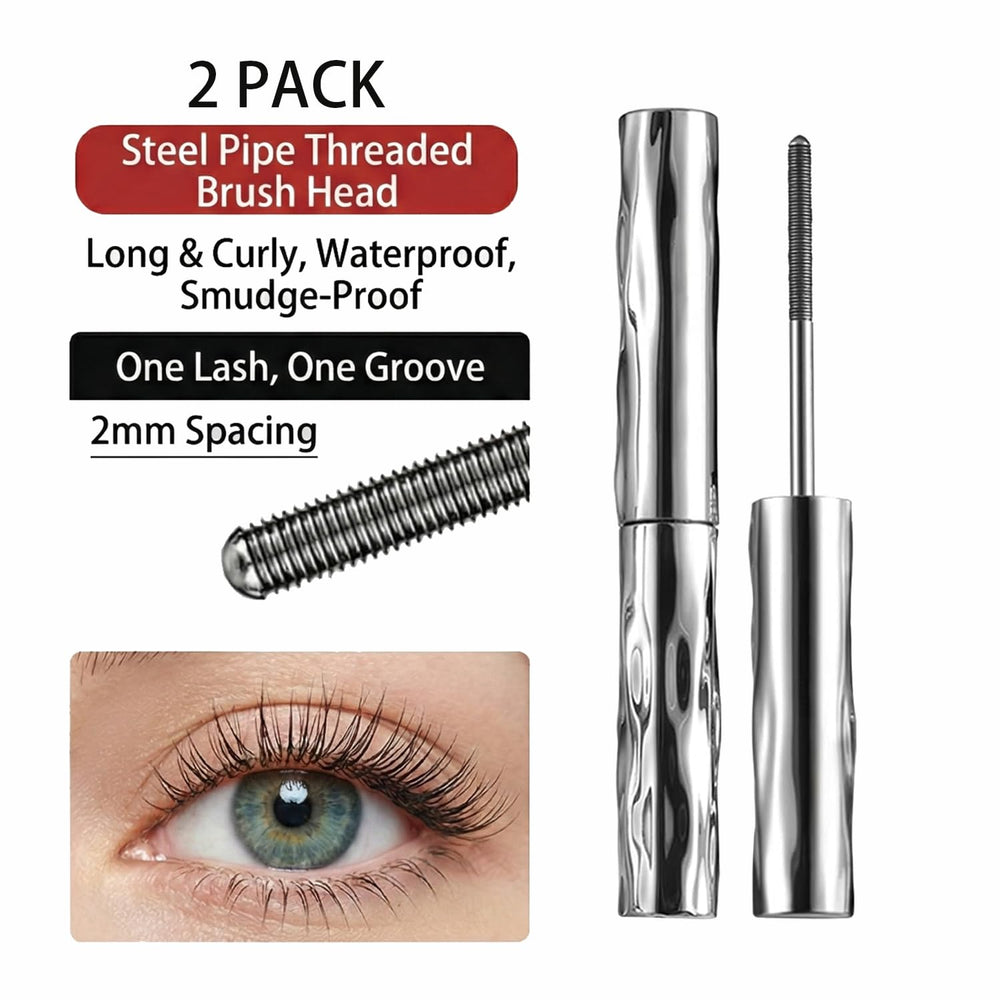 MOONGAZE mascara con cepillo metálico 3D magnético, define y separa pestañas