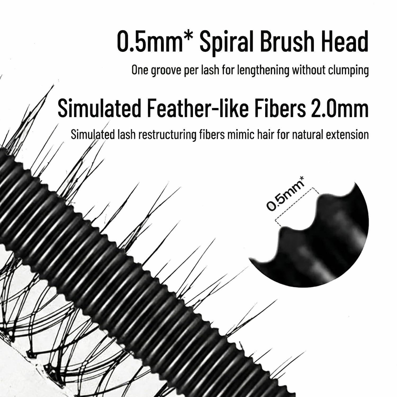MOONGAZE mascara negro intenso para un efecto dramático y duradero