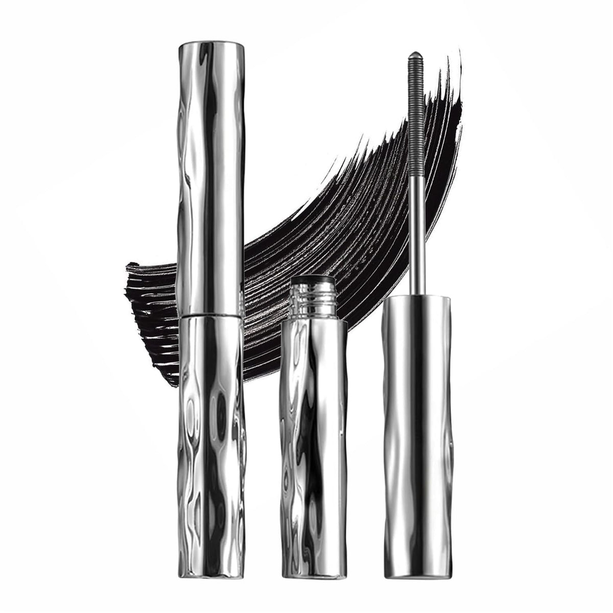 MOONGAZE mascara tubular magnética con empaque metálico, agarre cómodo para aplicación precisa