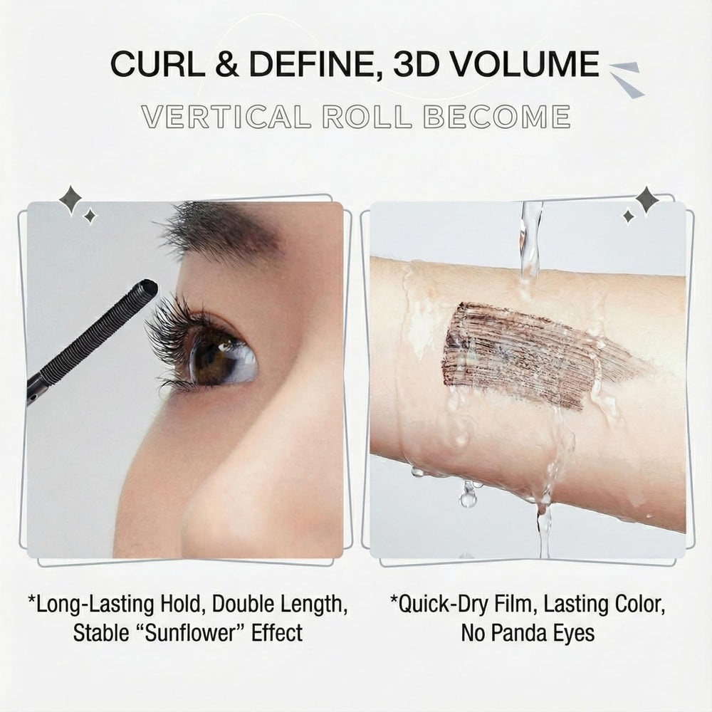 MOONGAZE mascara de uso diario, efecto extensiones 3D sin esfuerzo