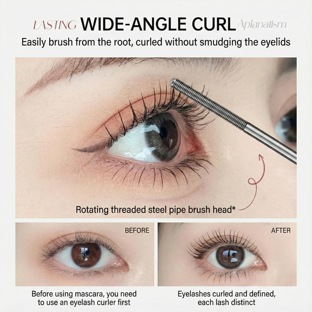MOONGAZE mascara volumen y curva 3D para un look más abierto