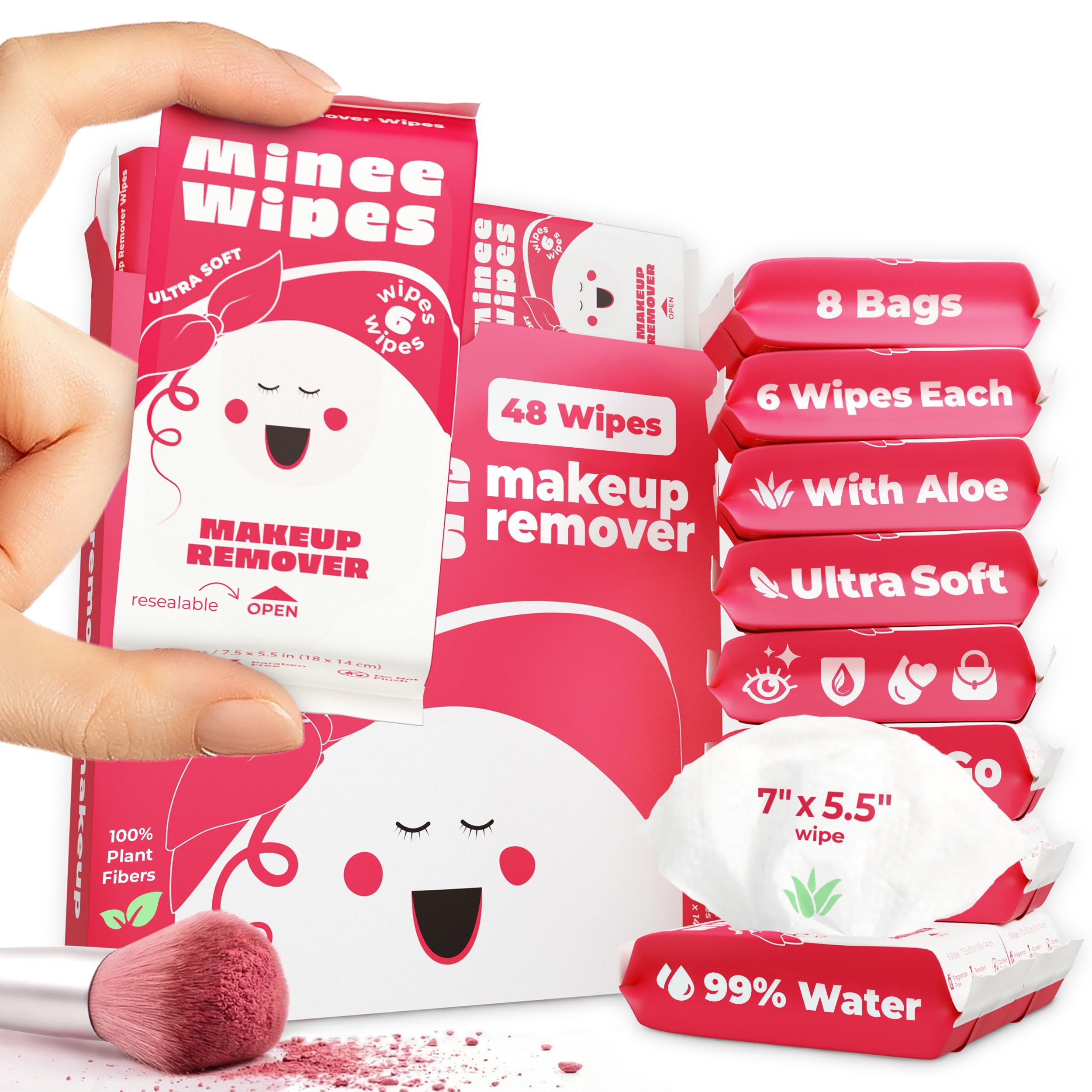 MOONIES: toallitas de viaje compactas para bolso, listas para usar.