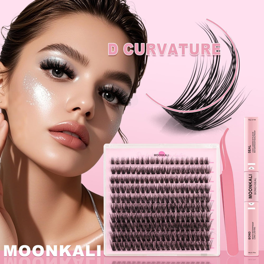MOONKALI lash clusters tweezers enabling precise placement