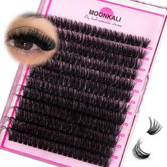 MOONKALI lash clusters 8D multi-layer add natural volume.