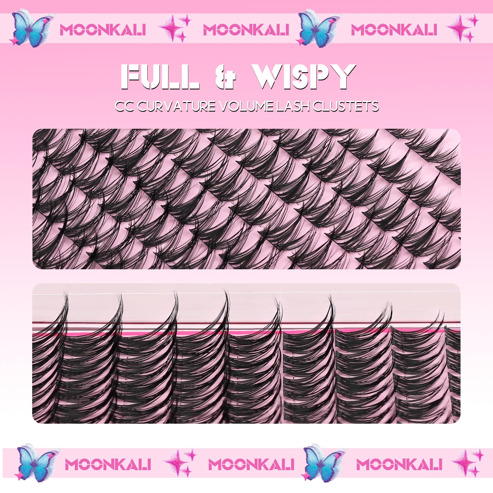 MOONKALI natural manga-look clusters create a born-with look.