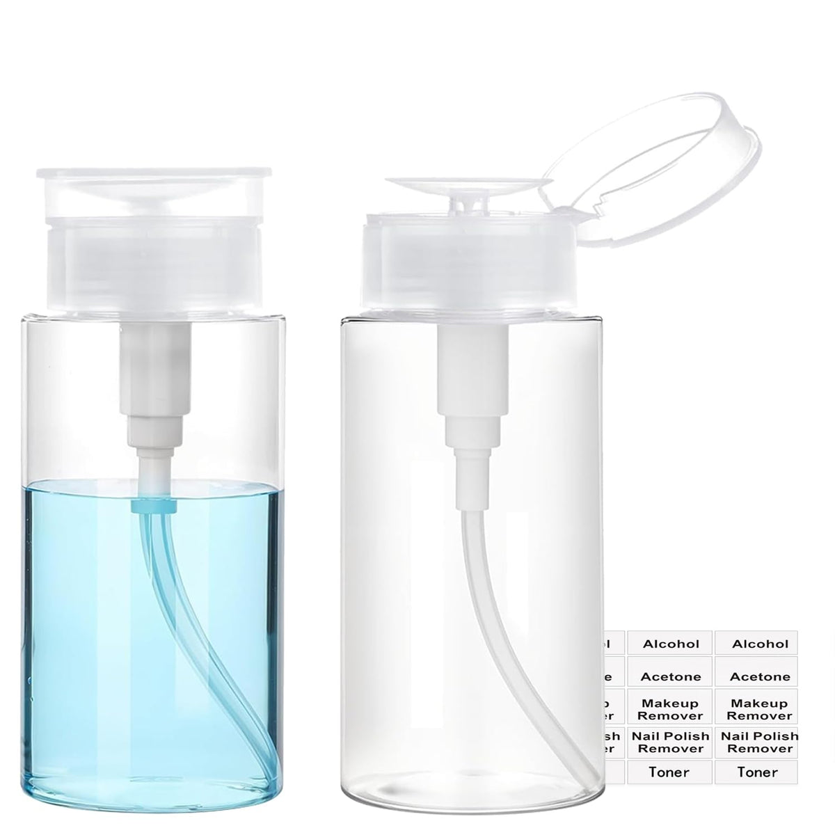 Moonlik push down pump dispenser 100ml in a clear bottle for controlled dispensing.