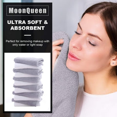 Moonqueen: textura microfibra suave para desmaquillar con agua.