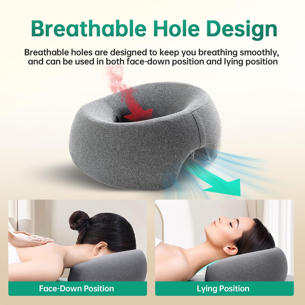 MOONYOOY prone sleep pillow neck alignment for comfortable stomach sleeping.