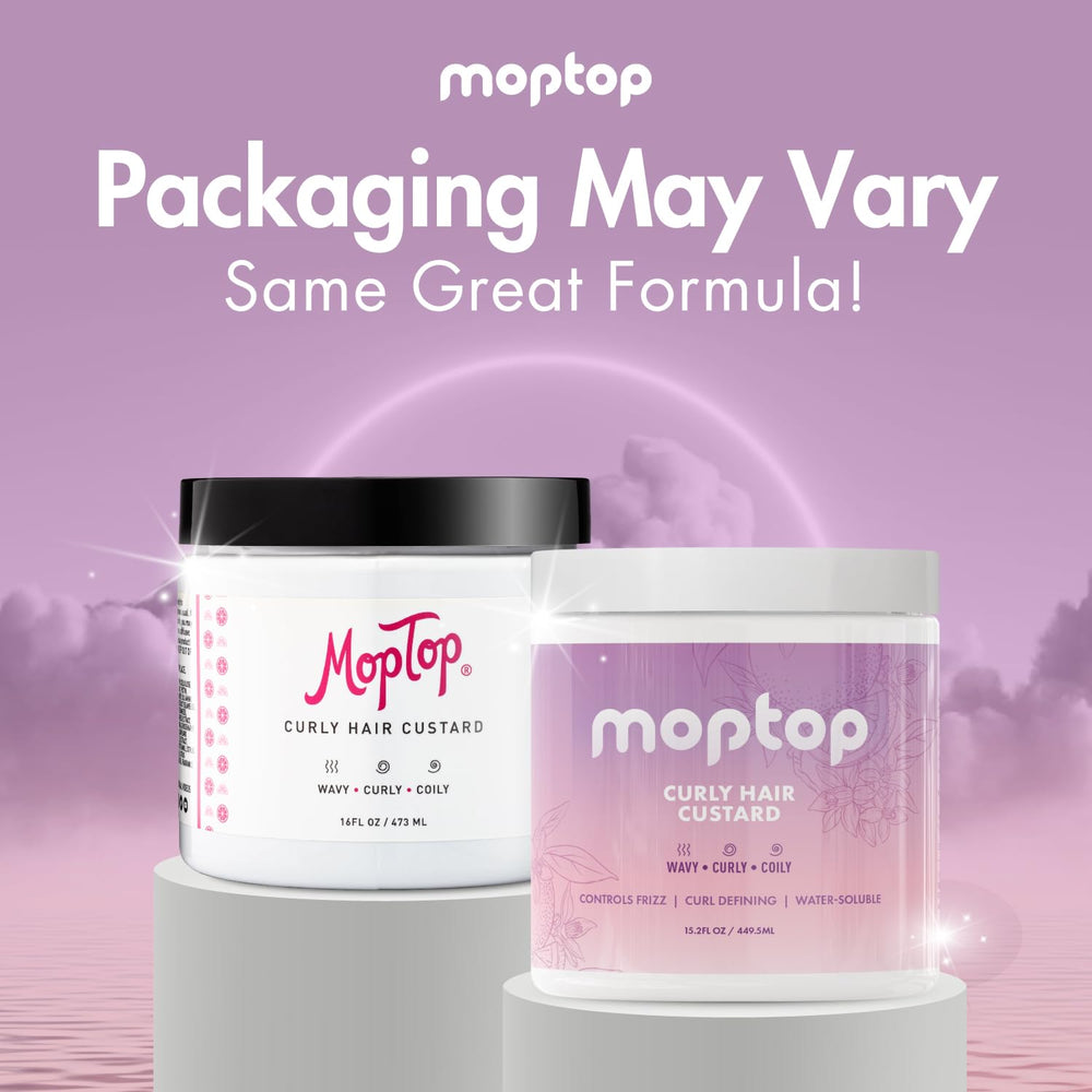 Clean formula of MopTop Custard free of parabens and sulfates.