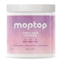 MopTop Curly Hair Gel Custard definicion suave de rizos