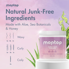 Defining curls with MopTop Custard on varied curl types.