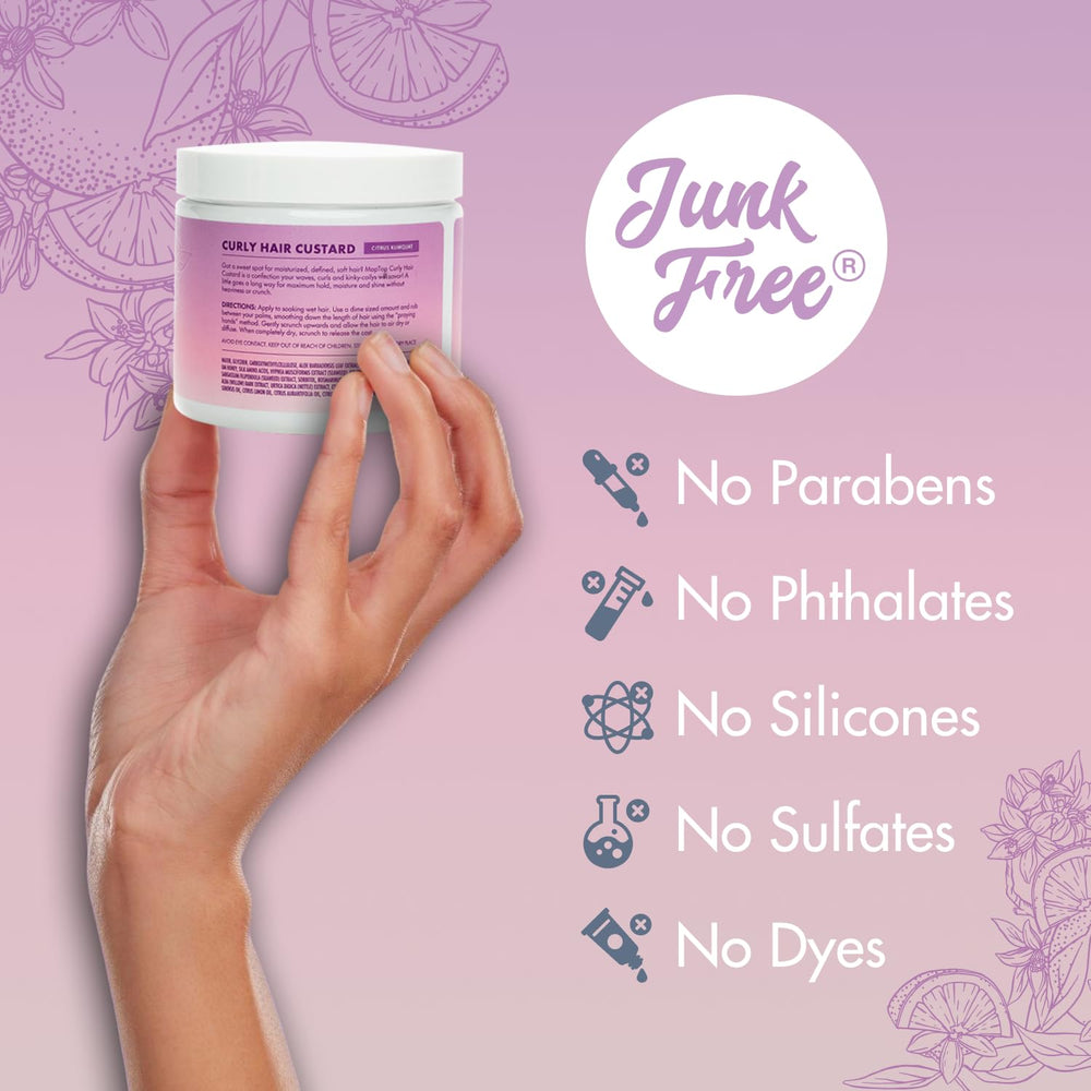 MopTop Curly Hair Gel Custard difusor recomendado para secado equilibrado