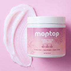 MopTop Curly Hair Gel Custard hidratacion suave para rizos