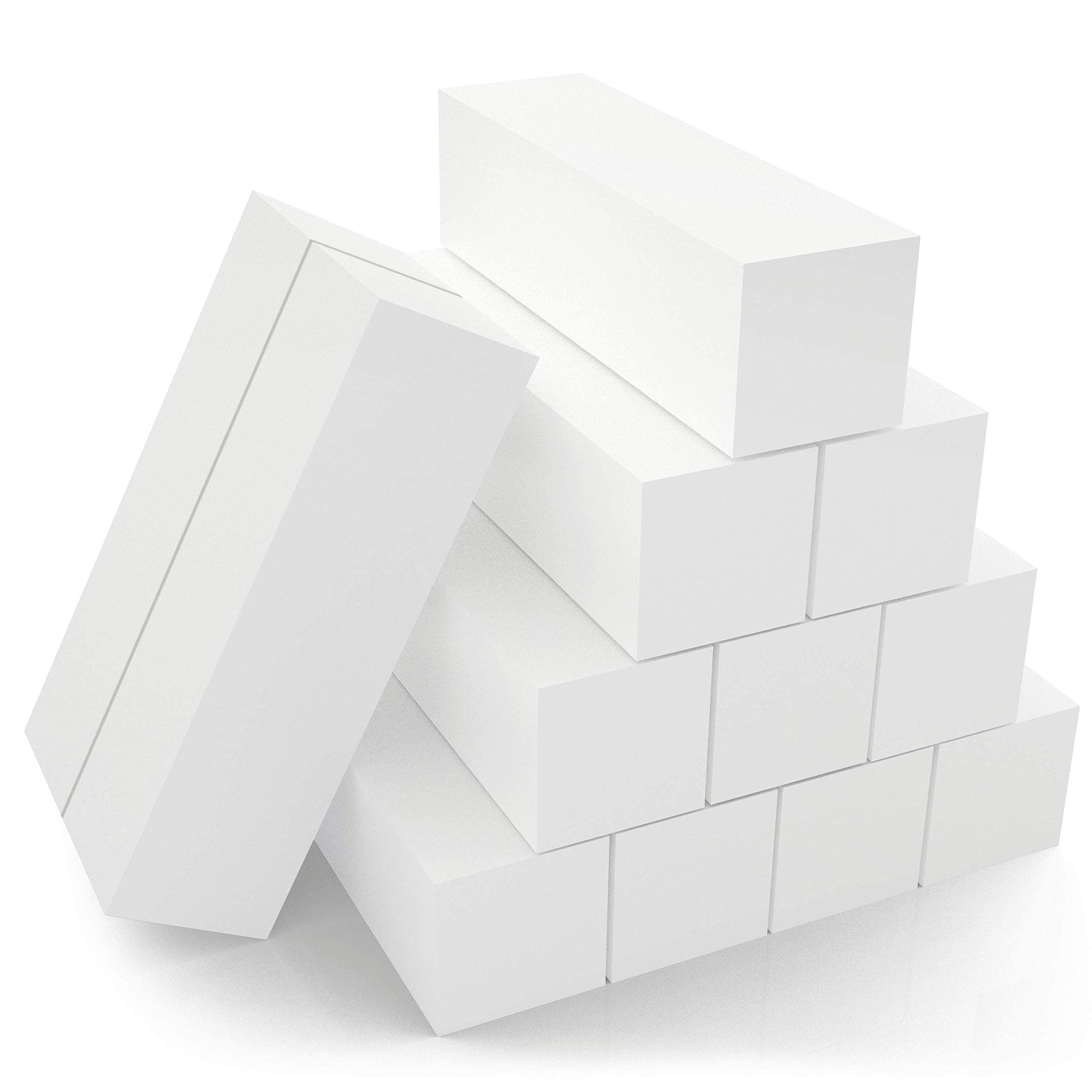 Morary nail buffer blocks with four-sided 120 grit for smooth nail finishes.