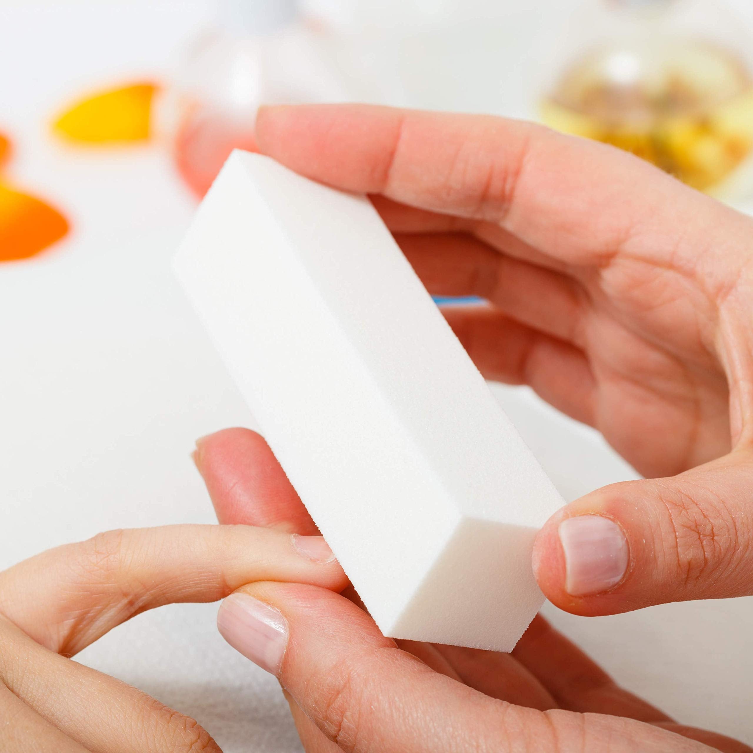 Pocket-sized Morary buffer blocks for on-the-go nail care.