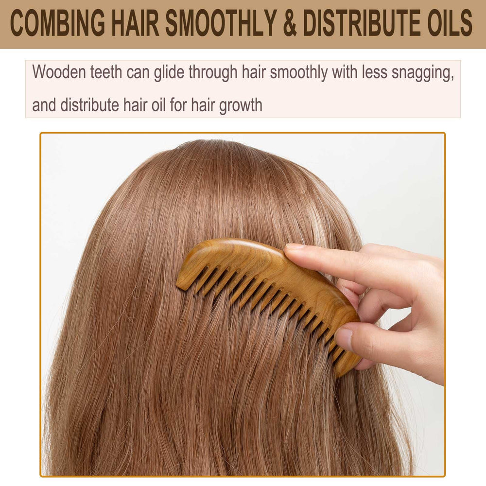 Moreinday beard comb finely polished for precise beard shaping.