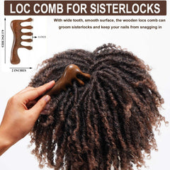 Moreinday loc brush with travel bag ready for on-the-go styling.
