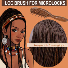 Moreinday loc comb wide-tooth designed for Sisterlocks grooming without snagging.