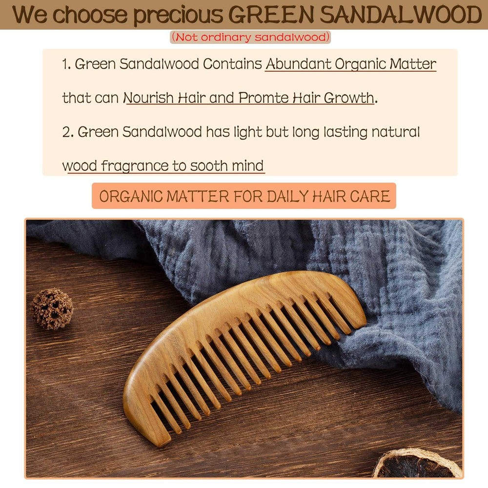 Moreinday two-pack with U-shaped teeth reduces snagging during detangling.
