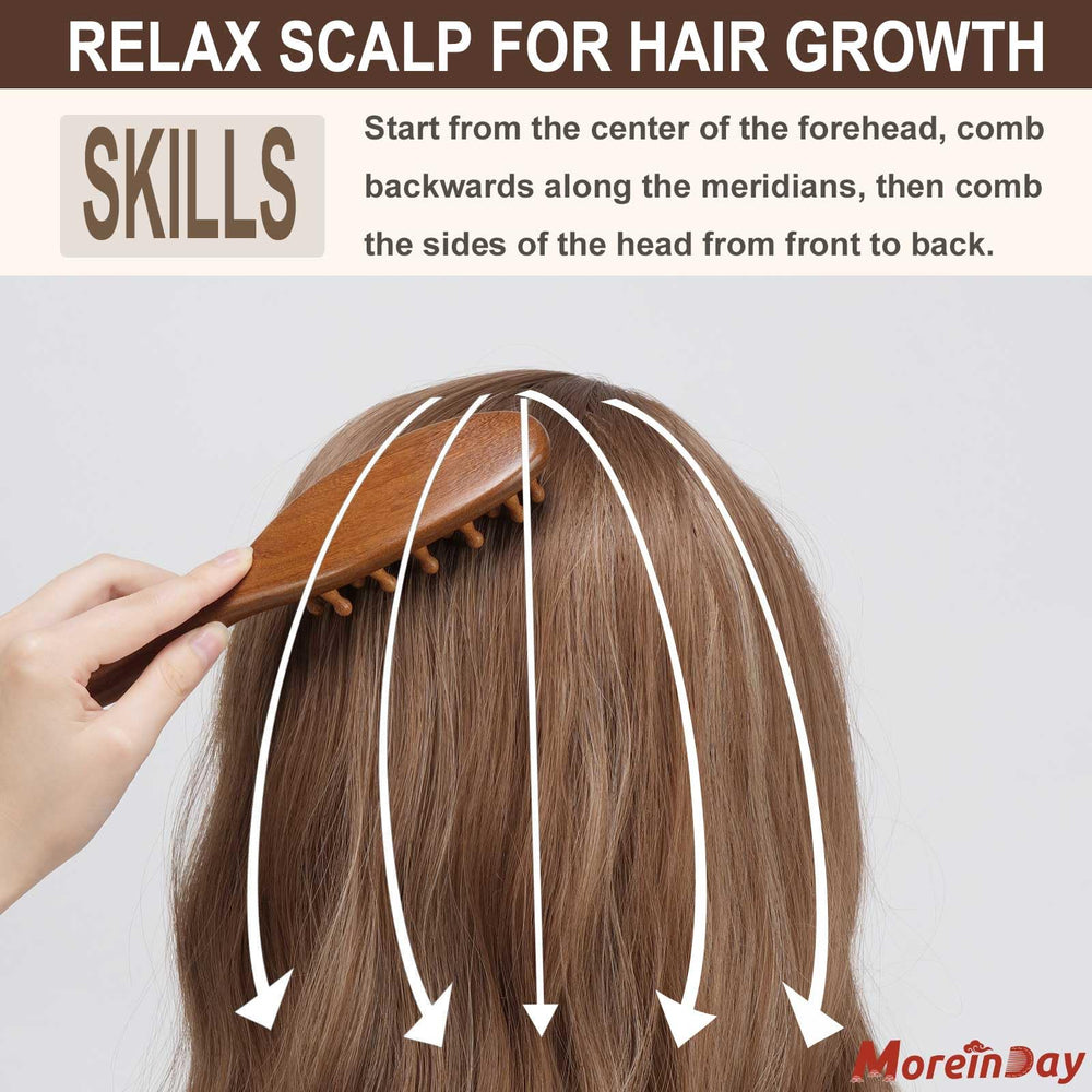 Moreinday sisterlocks grooming tool with wide tips to prevent snagging.