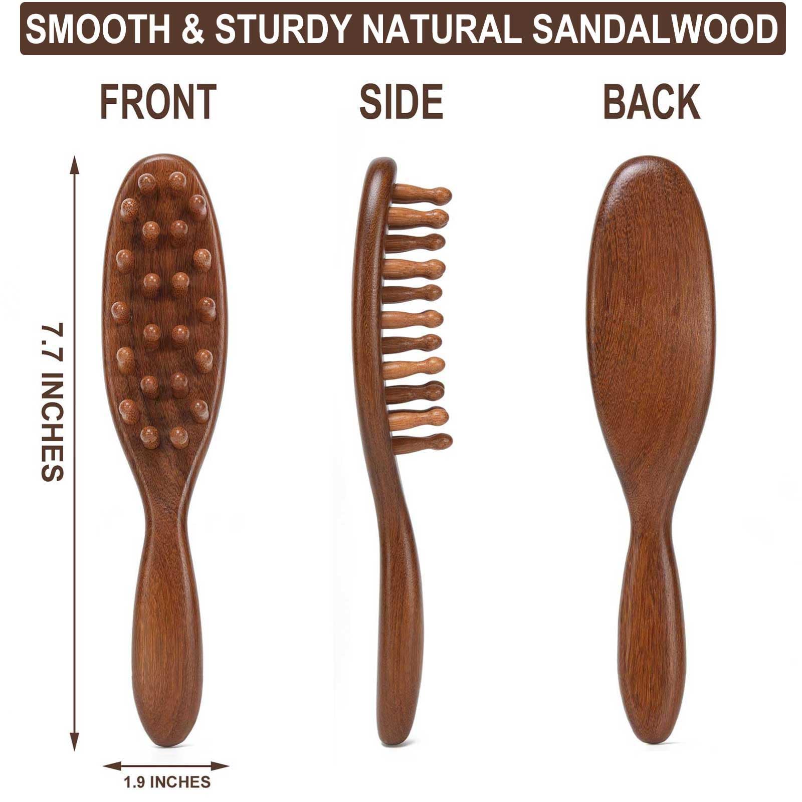 Moreinday wooden comb cleaning guide highlighting quick maintenance steps.