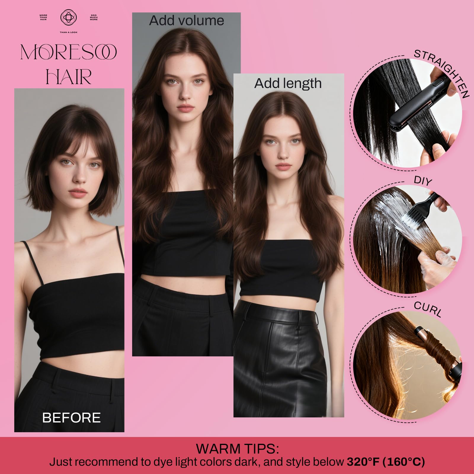 Moresoo full-head kit helps achieve balanced length and fullness