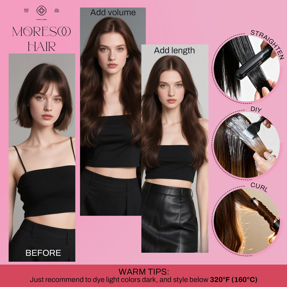 Moresoo full-head kit helps achieve balanced length and fullness