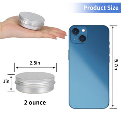 Moretoes 2oz aluminum round tin highlighting a compact travel container