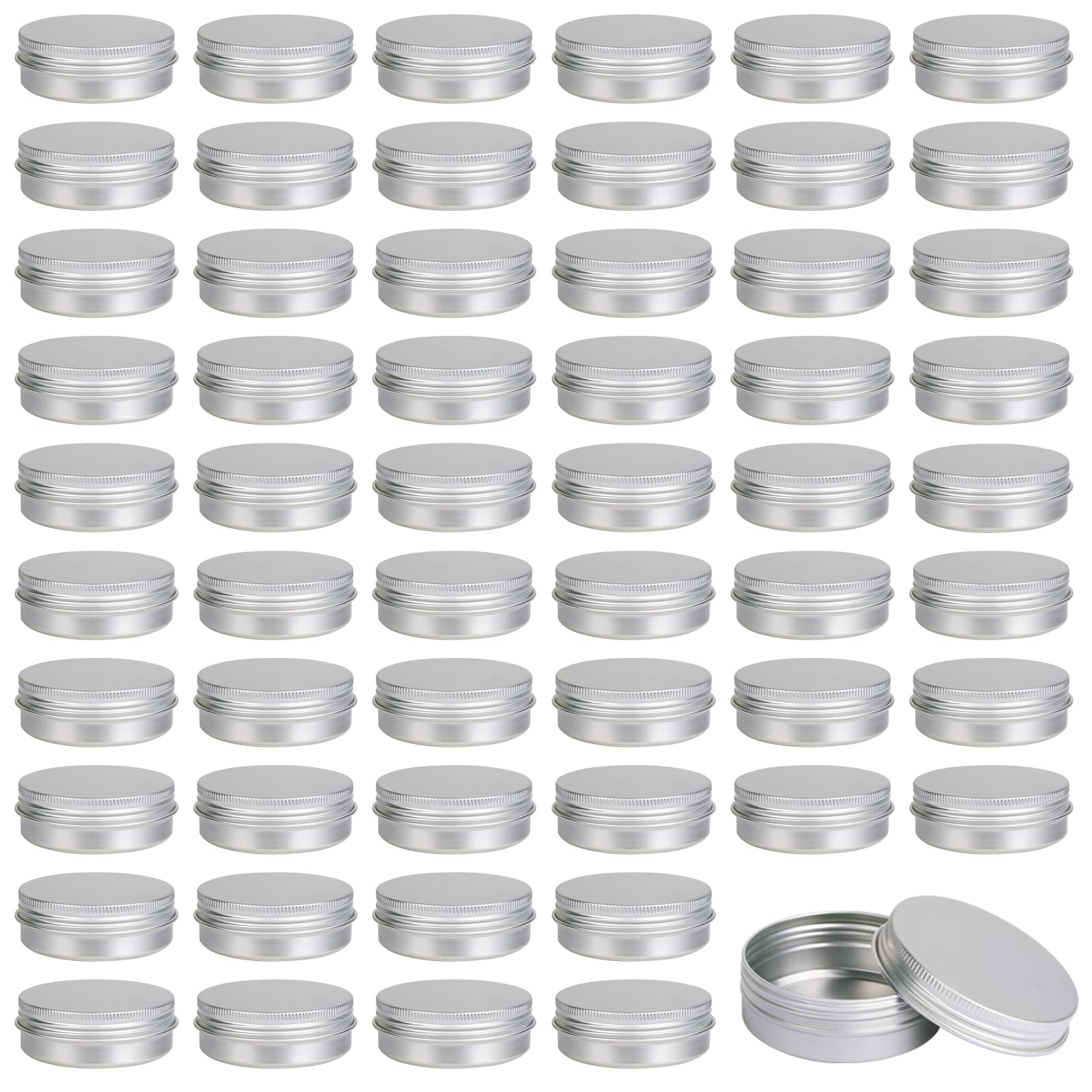 Moretoes 60-pack tins with screw lids for secure storage on the go