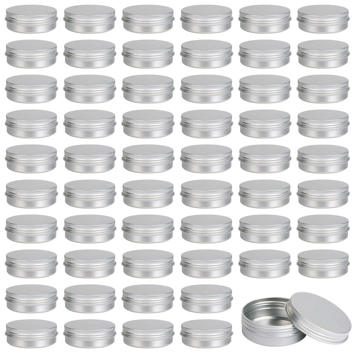 Moretoes 60-pack tins with screw lids for secure storage on the go