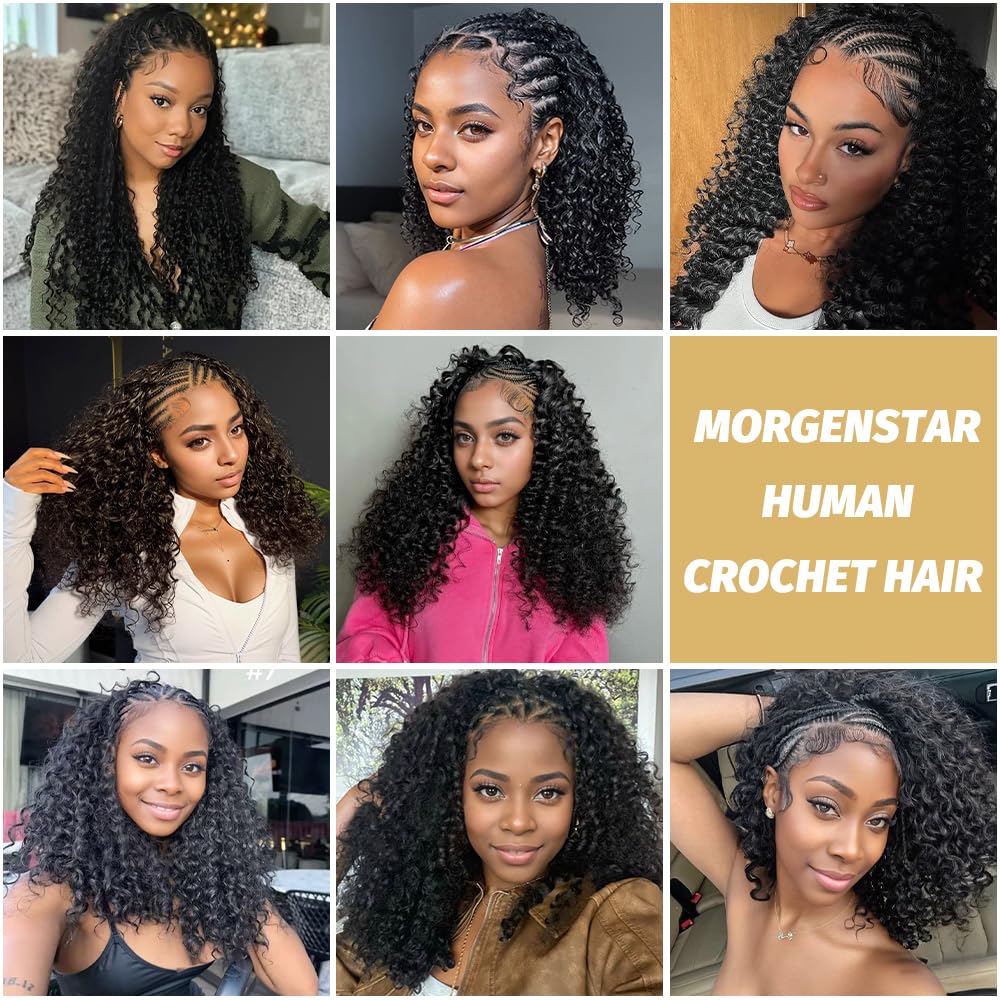 MORGENSTAR 18in Burmese Curly length option shown with various styles.