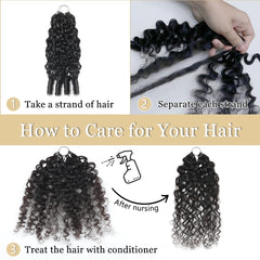 MORGENSTAR Pre-separated crochet hair demonstrates quick, beginner-friendly installation.