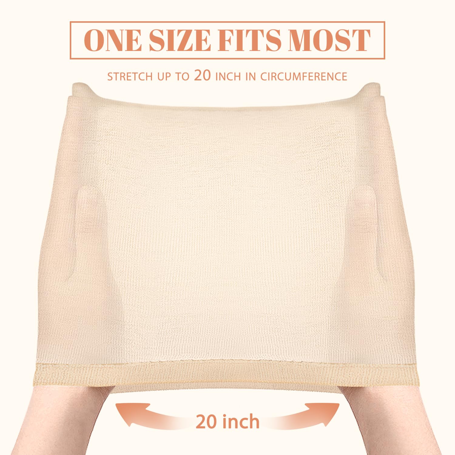 MORGLES wig cap beige wearer-fit highlights a secure elastic band to prevent shifting.