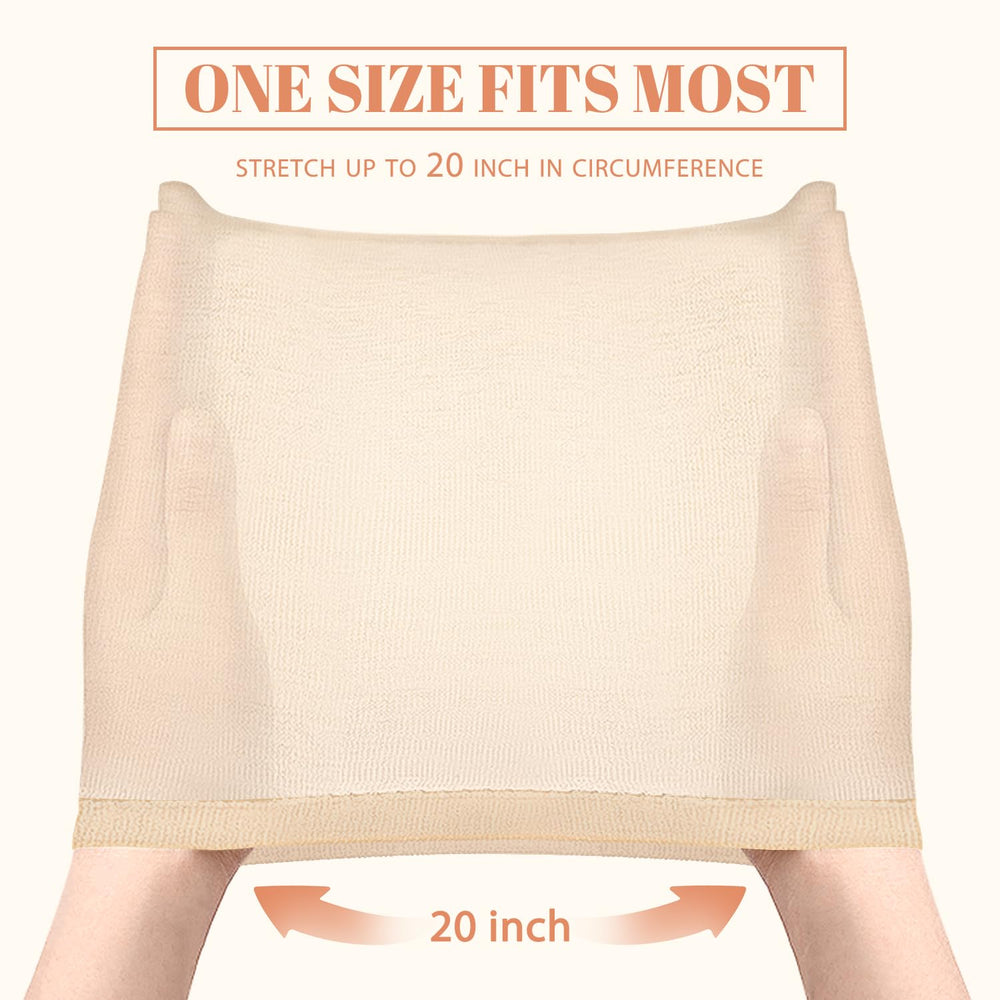 MORGLES wig cap beige wearer-fit highlights a secure elastic band to prevent shifting.