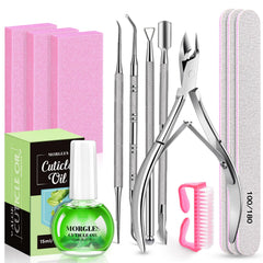 MORGLES aloe cuticle oil bottle for nourishing cuticles and smooth nail prep