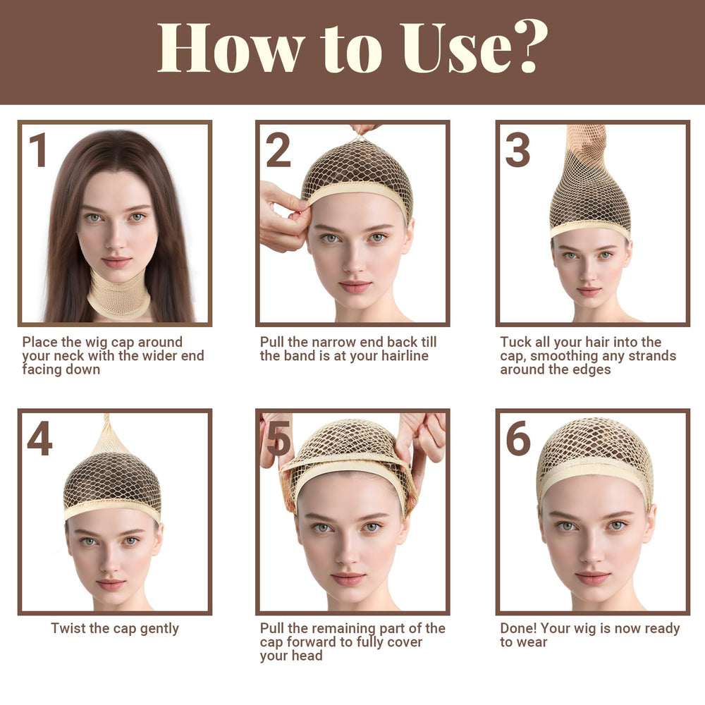MORGLES dual-layer cap provides secure, breathable hair foundation.