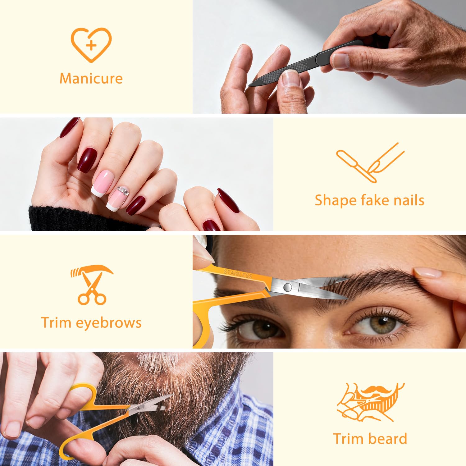MORGLES pointed tweezers for precise hair removal